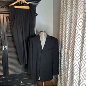Hugo Boss 2‎ Piece Suit Mens 42R Pants 37x31 Blazer Sport Coat Wool Jacket
